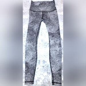 Size 8 Lululemon Leggings Grey And Black